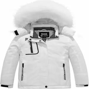 스키어 걸 방수 스키 재킷 방풍 겨울 후드 레인 코트