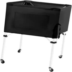 체육관 및 차고용 바퀴가 달린 프레돌로 롤링 스포츠 장비 정리함 블랙