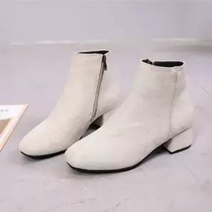 MK619 920XJX65 스웨이드 미들힐 앵글부츠