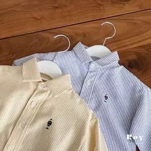 [보리보리/지앤]26봄 데일리 아동복 로이키즈 토이 줄지남방 셔츠