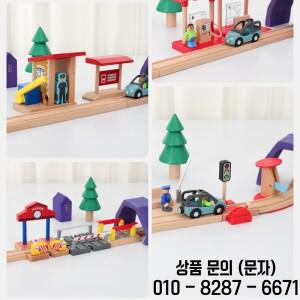 모든 종류의 나무 터널 역 플랫폼 기차 트랙 액세서리 14세 이상용 브랜드 철도 장난감에 적합