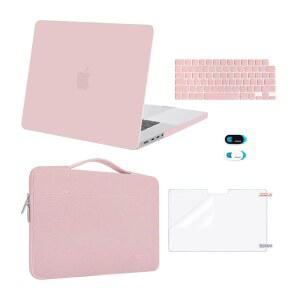 맥북 프로 16인치 케이스 2025 2024202020202022 2021년 M4 M3 M2 M1 A3403 A3186 A2991 A2780 A2485 맥스 하드 & 슬리브 백 키보드 스킨 웨캠 커버 스크린 필름 로즈쿼츠 호환