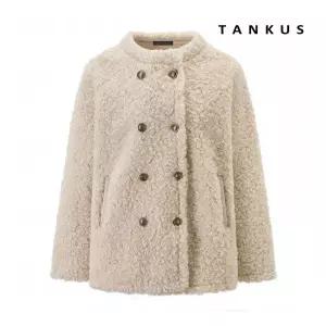 탱커스 정상가 119,000원 시어링 양털 더블 버튼 라운드 자켓 TX4JK022L0 1185597