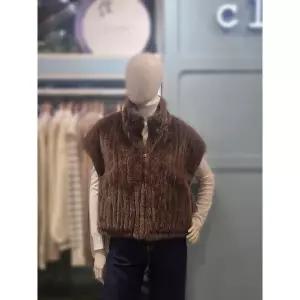 [하프클럽/클리지]클리지 세이브존03 클리지 하이넥 양면 털 조끼 AGCP8WLT04A