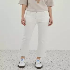 [올리비아로렌]트임 디테일 부츠컷 데님팬츠__VOCMP4M3371