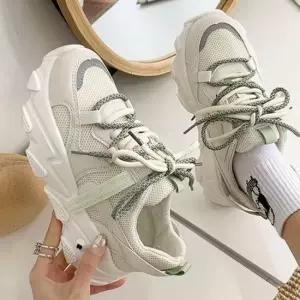 여성 키높이 베이직 컬러 슈레이스 포인트 운동화 발편한운동화 키높이운동화