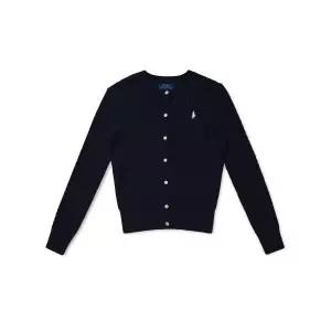 폴로 칠드런 여아 7-16세 미니케이블 코튼 카디건 네이비 FB854663