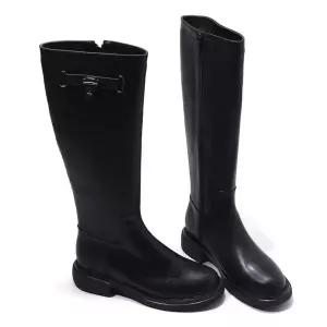 갤러리아 세라 여성 소가죽 데일리 캐주얼 롱부츠 청키 워커 통부츠  TCL23403