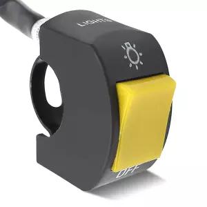 U5 U7 U2 모터사이클 스쿠터 전동 1피스 오토바이78인치 토글 스위치 버튼 켜기 22mm노란색를 위한 핸들바