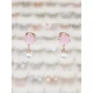 [하프클럽/볼라레]볼라레 세이브존01 히라솔 진주 드롭 귀걸이 spe1286