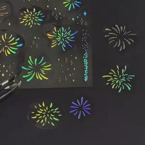 스티커 PET 투명 불꽃놀이 데코 다꾸스티커 감성스티커 예쁜스티커