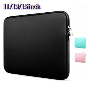 11/13/15인치 노트북 슬리브 케이스 보호용 소프트 패딩 지퍼 커버 태블릿과 호환되는 컴퓨터 가방 운반