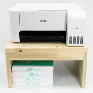 우드밀리 삼나무 원목 프린터 받침대 A형 프린터받침대 원목프린터받침대