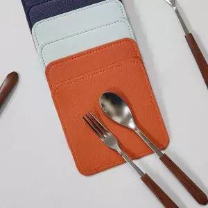 받침 받침대 티 코스터 컵 사각형 가죽