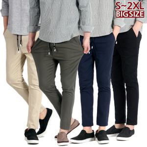 BJ스판린넨팬츠 여름 밴딩 마바지 남자 남성 남녀공용 빅사이즈