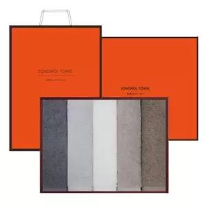 [아트박스]/송월타월 호텔 수건 비비엔 150g 30수 5매 선물세트+쇼핑백 기념수건 답례품