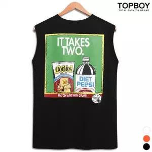 [탑보이]펩시 프린팅 오버핏 민소매나시  SI002 _P084100526