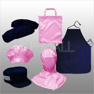 방진용품/제전용품 - 네이비/핑크 모자/앞치마/토시/가방/조끼