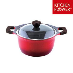 키친플라워 쿨인덕션IH 세라믹냄비 양수24cm 인덕션포함 모든열원사용가능