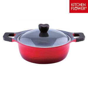 키친플라워 쿨인덕션IH 세라믹냄비 전골24cm 인덕션포함 모든열원사용가능