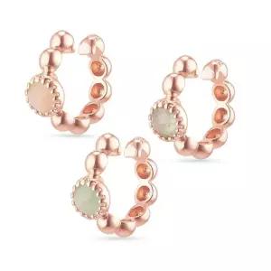 14K 아트랑 네츄럴 스톤 버블 이어커프 천연석) 3type)