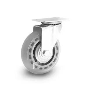 경량 투명 무소음 인라인 바퀴 캐스터 12.5cm(5인치) 회전형 