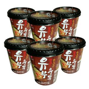 본고장 컵누들 유부우동 6개 / 한끼식사 즉석요리 국수 칼국수 우동