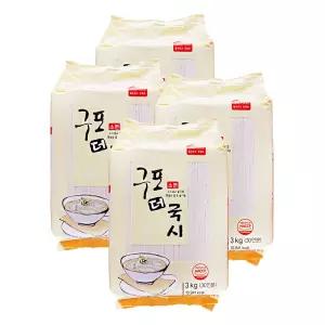 새한식품 구포 더 국시 소면 3kg 4개 국수