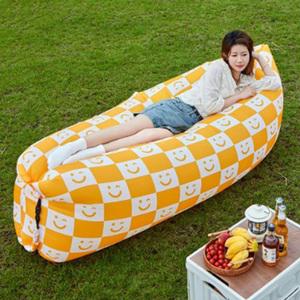 편안한 쿠션감 3초설치 휴대용 에어배드 쇼파 캠핑매트 바닷가 휴양지