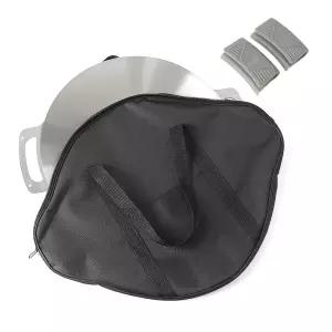 만능큐 스텐 그리들(40cm) (손잡이+가방포함)