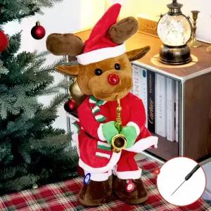 춤추는 크리스마스 루돌프 인형 댄싱 트리인형 소품
