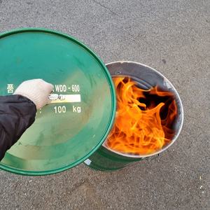 손잡이 뚜껑소각통 100L / 드럼통소각로 드럼통 소각로  화덕 아궁이 난로 쓰레기 소각