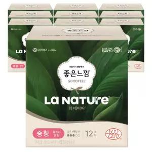 좋은느낌 라네이처 울트라슬림 중형 12개입 10팩