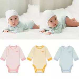 [탑텐키즈](마산점)24년 SS (공용) 유아 뱀부 골지 9부 바디수트 MKE5UI3305