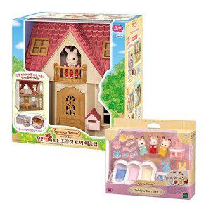 [토이트론]초콜릿토끼 세쌍둥이와 우편함이층집