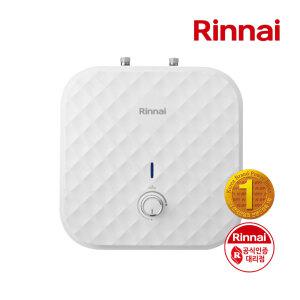 린나이 스텐 전기온수기 상향식 싱크대 바닥설치형 15리터 저장식 카페 미용실 REW-SM