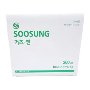 수성 접은거즈 10cmX10cmX8p 200매 의료용 드레싱