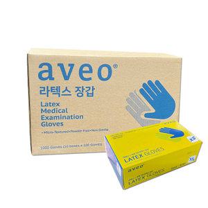 아베오 라텍스글러브 XS 1박스/10통 진료용장갑 병원용 의료용 식당 병원 덴탈글러브