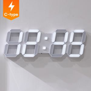 플라이토 하이브리드 유무선 C타입 인테리어 LED 벽시계 38cm