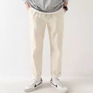 [지지블랙][M4XL] 세상편한 스팅 코튼 스판 밴딩 면바지 일자핏 빅사이즈 ZZBBT076