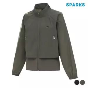 [스팍스] 여성 2layer 하프넥 어깨 메쉬 바람막이 점퍼 SO1LJP005