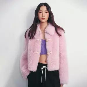 [LAP](신세계 사우스시티)토글 장식 롱헤어 퍼자켓 AQ4FJA61