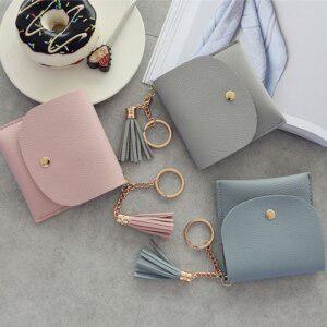 반지갑 카드지갑 크로스백 키링 태슬 파스텔 7컬러 미니