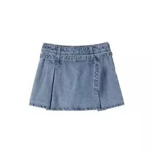 갤러리아 LAP 맞주름 끈 벨트 데님 치마 바지 AR1DP266