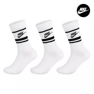 [나이키][나이키 골프양말]나이키 에브리데이 에센셜 크루 삭스  긴 양말 3팩 세트 DX5089-103