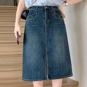 KARRA 메탈스터드데님스커트_A5S0663