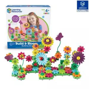 러닝리소스 기어블록 블로썸 빌딩 세트 톱니바퀴 꽃 블럭 조립 만들기 블럭놀이 (117p)