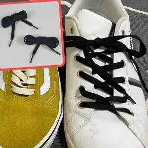 커스텀 일반 신발끈 블랙 120cm 운동화끈 흰색신발끈-WFHOWHI