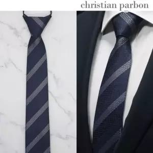 크리스티안 파본 width stripe 자동넥타이 7C