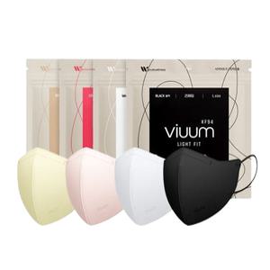 비움 라이트핏 대형 중형 KF94 마스크 100매 새부리형 비말